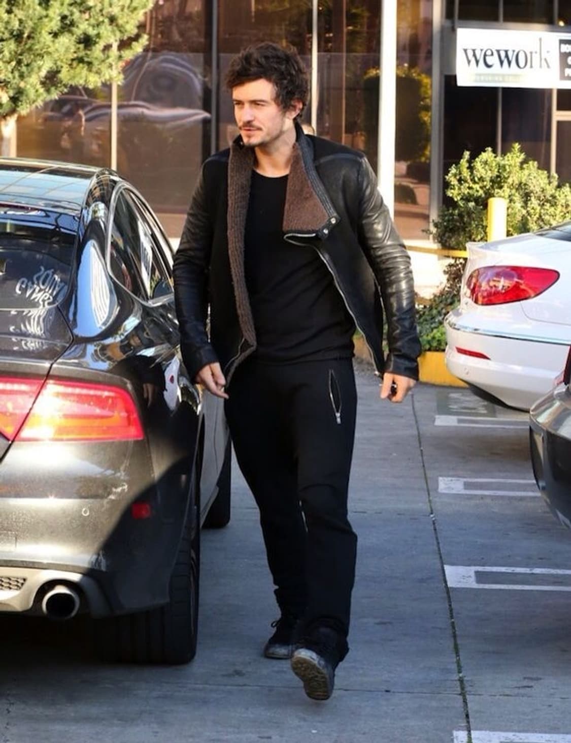 릭오웬스 12FW 레더 시어링 자켓 상품이미지1