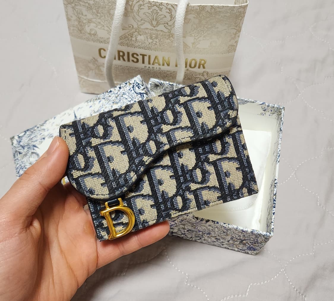 [풀박스]디올 오블리크 새들 카드지갑 상품이미지1