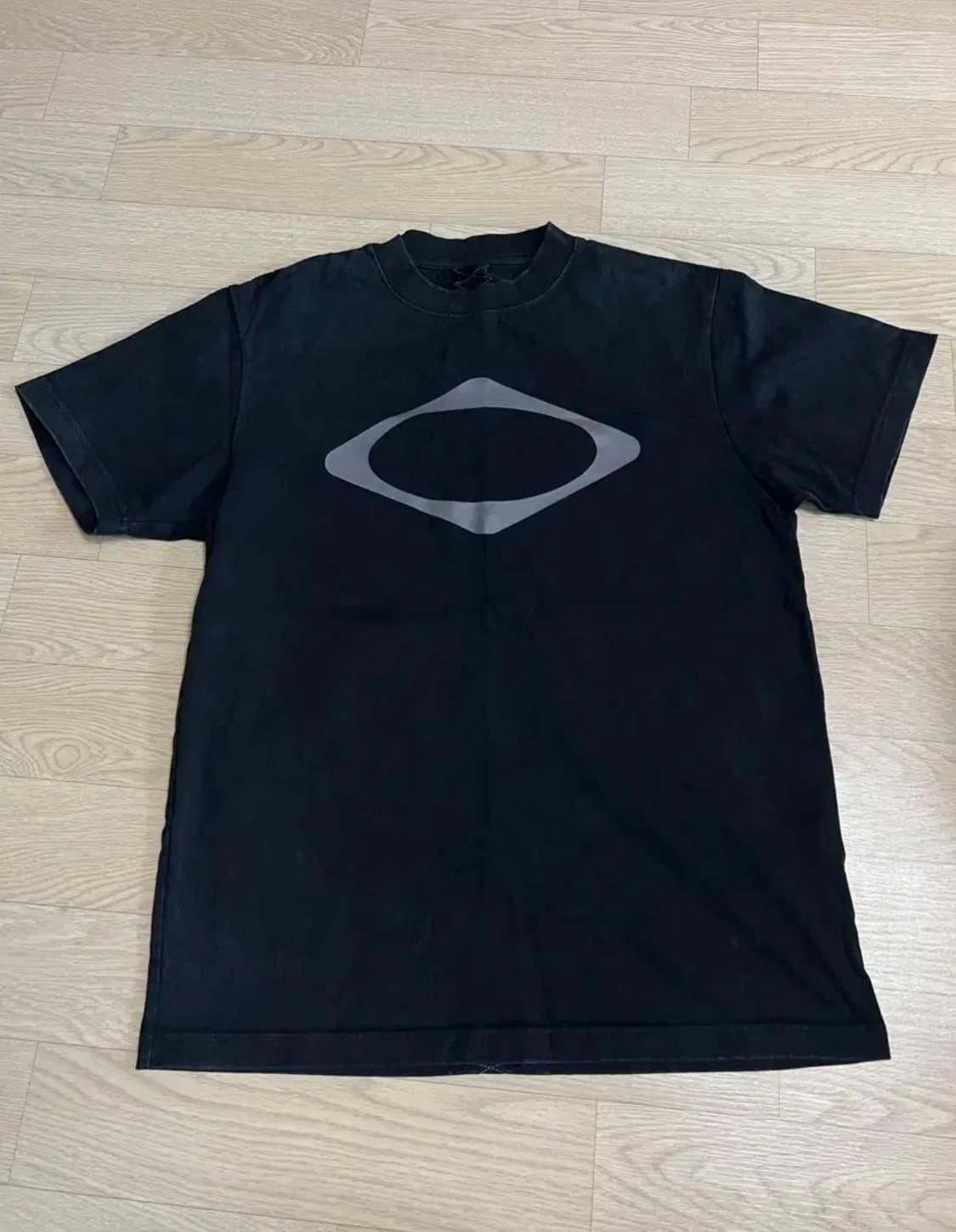 미스치프 롬버스 워시드 베이직 티셔츠 워시드 블랙 M 상품이미지2