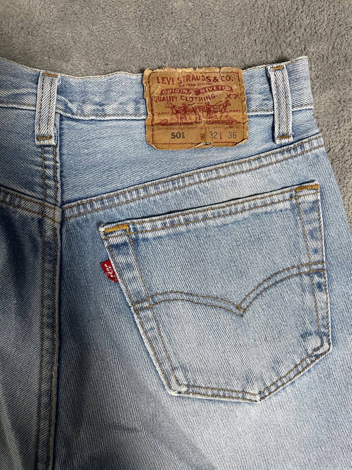 Usa made 90s 리바이스 501 표기 32/36 상품이미지3