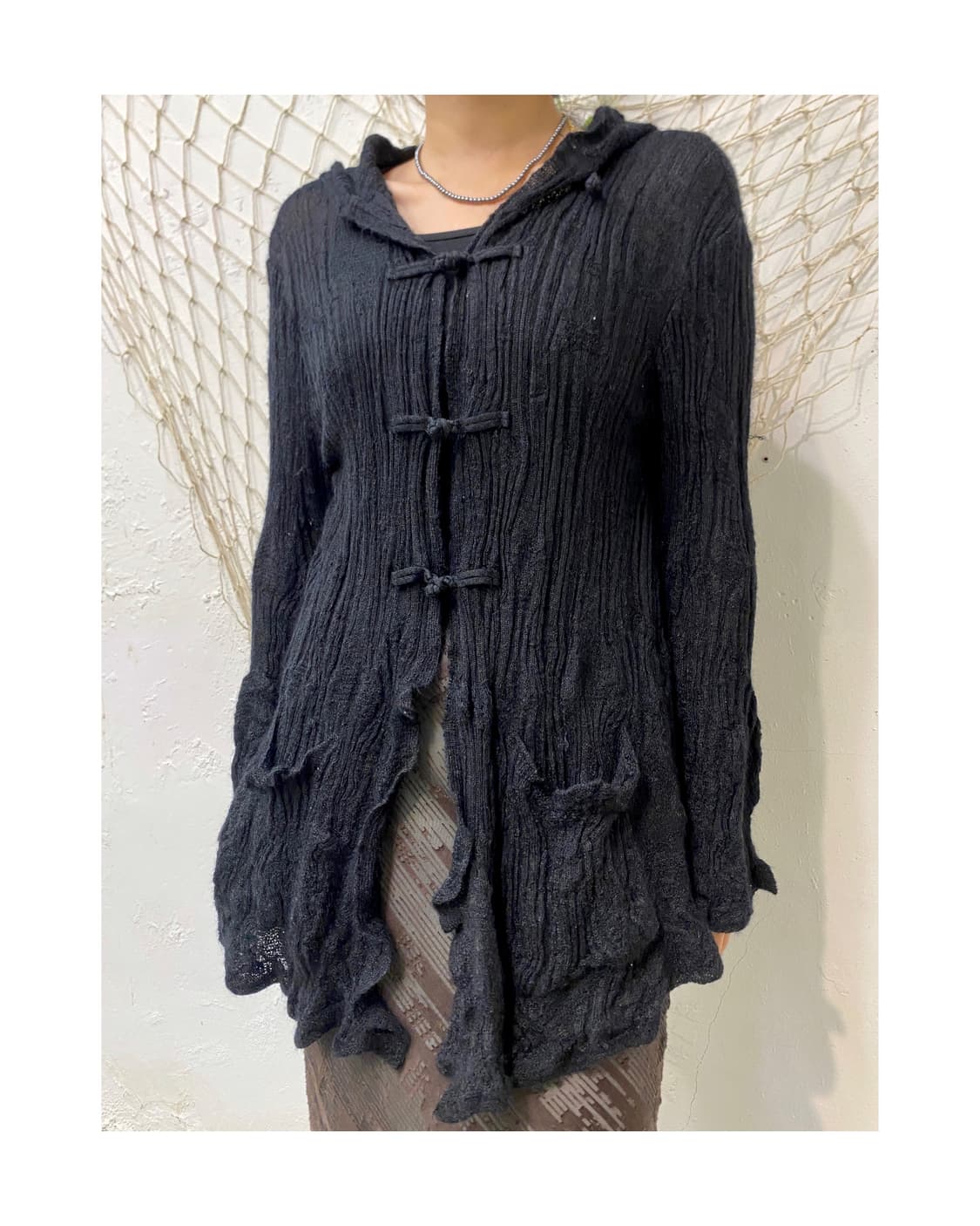 빈티지 니트 롱 가디건  상품이미지1