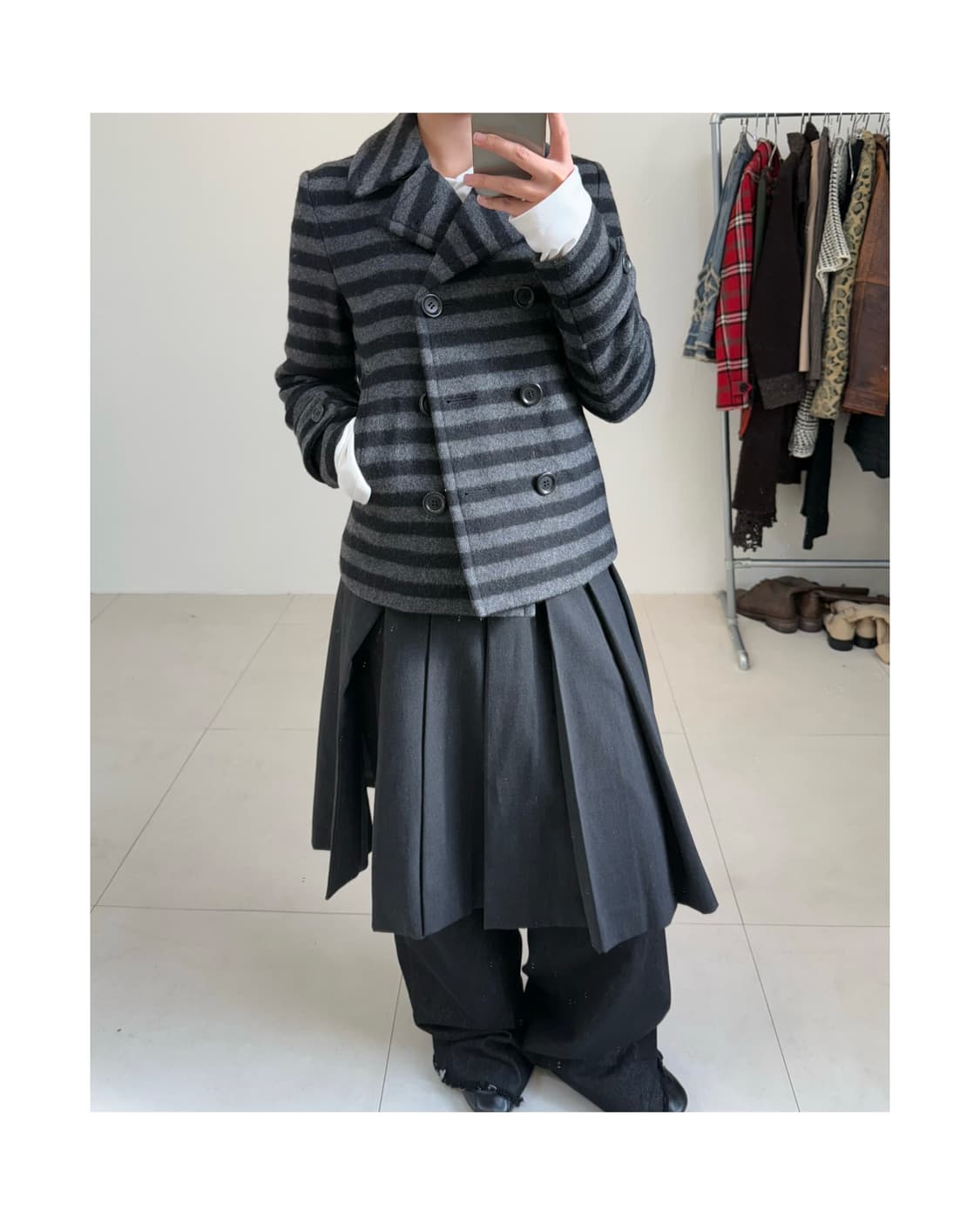 빈티지 스트라이프 자켓 상품이미지2