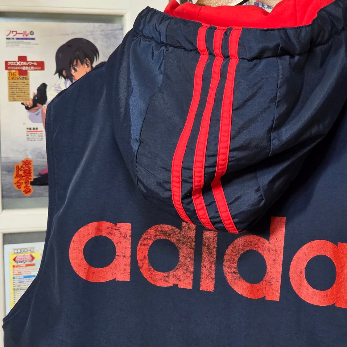 90'S 아디다스 제우교역 리버시블 패딩 조끼 상품이미지6