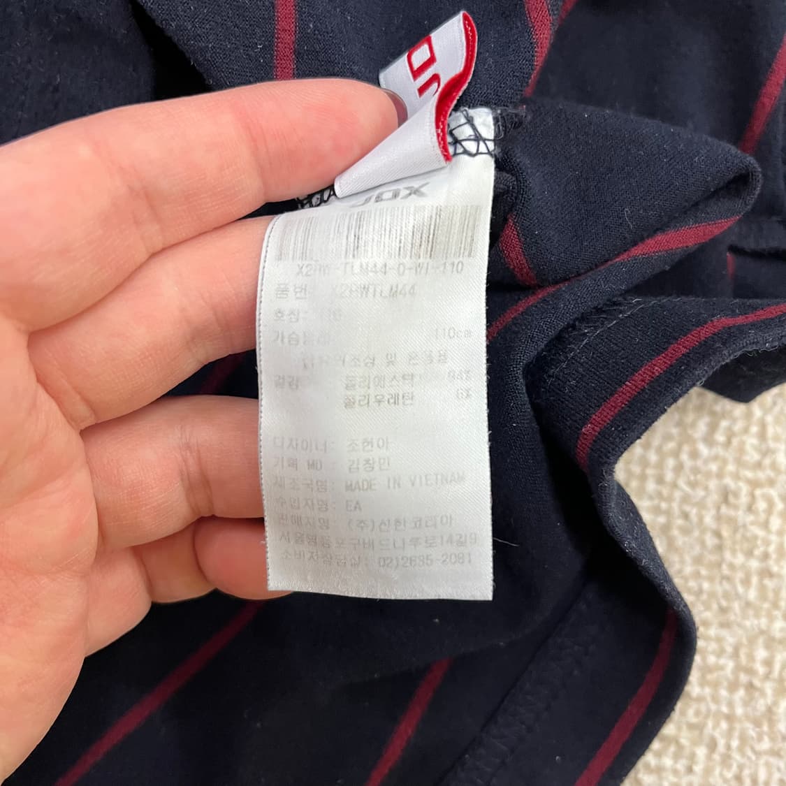 [110] JDX 골프 하프넥 긴팔 티셔츠 0114M1 상품이미지3