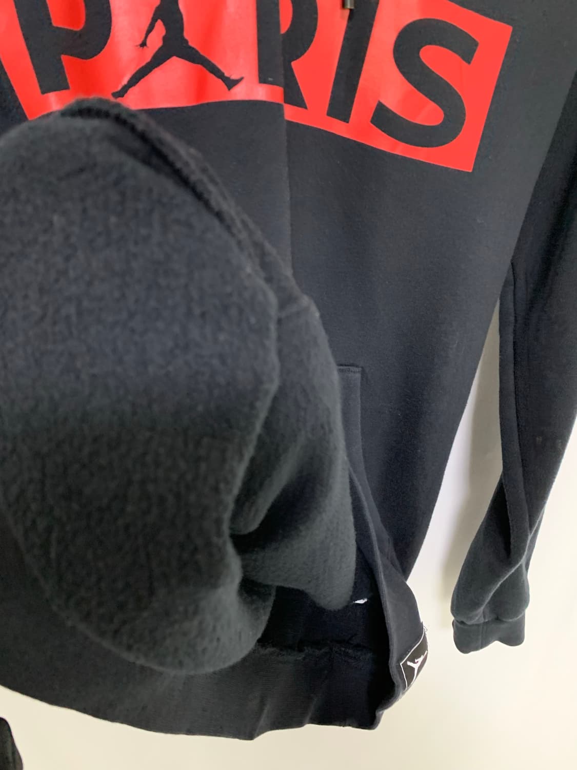 조던 프린팅 빈티지 후드티 블랙 레드 XL 남녀공용 상품이미지3