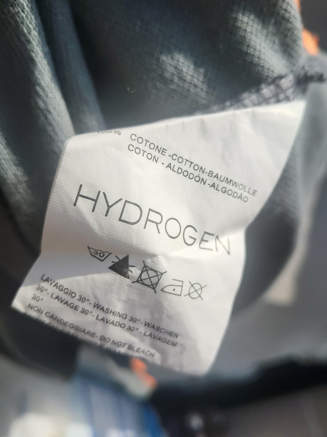 하이드로겐 반팔 카라티셔츠 남성용 L 사이즈  코튼 버튼리스 상품이미지6