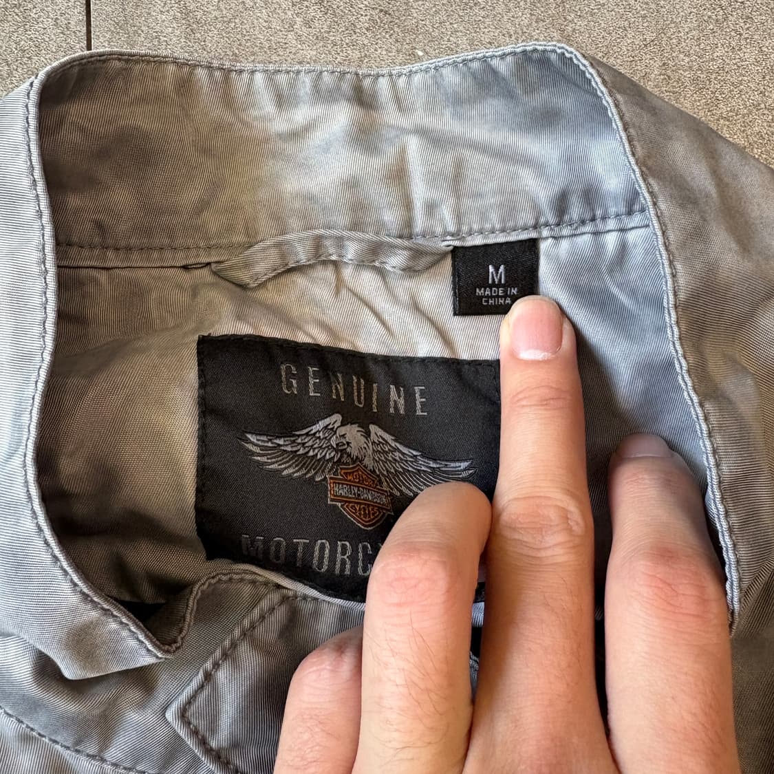 할리데이비슨 그레이 바람막이 자켓 상품이미지5