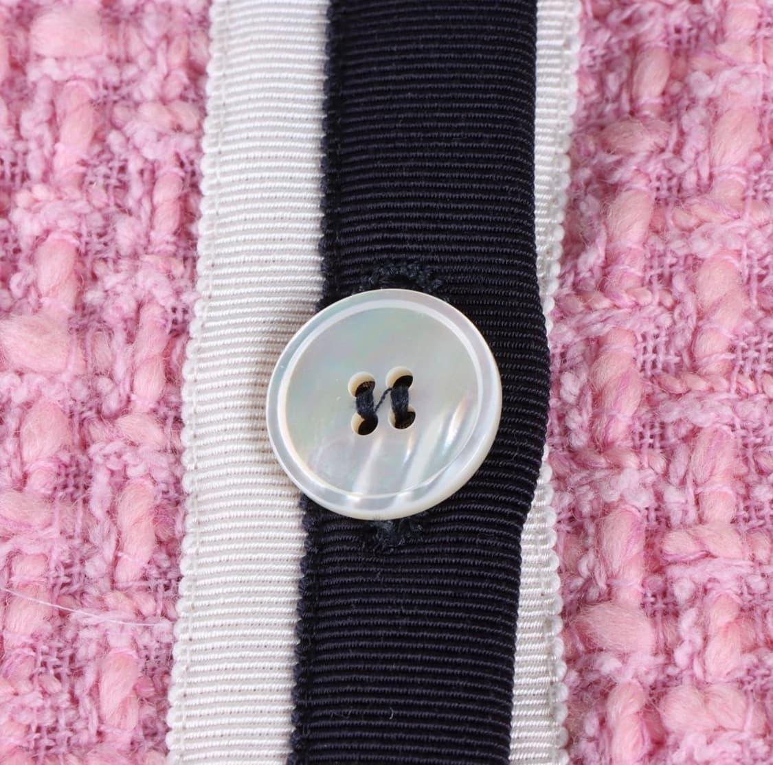 미우미우 트위드 투피스 핑크 (장원영착용) 상품이미지4