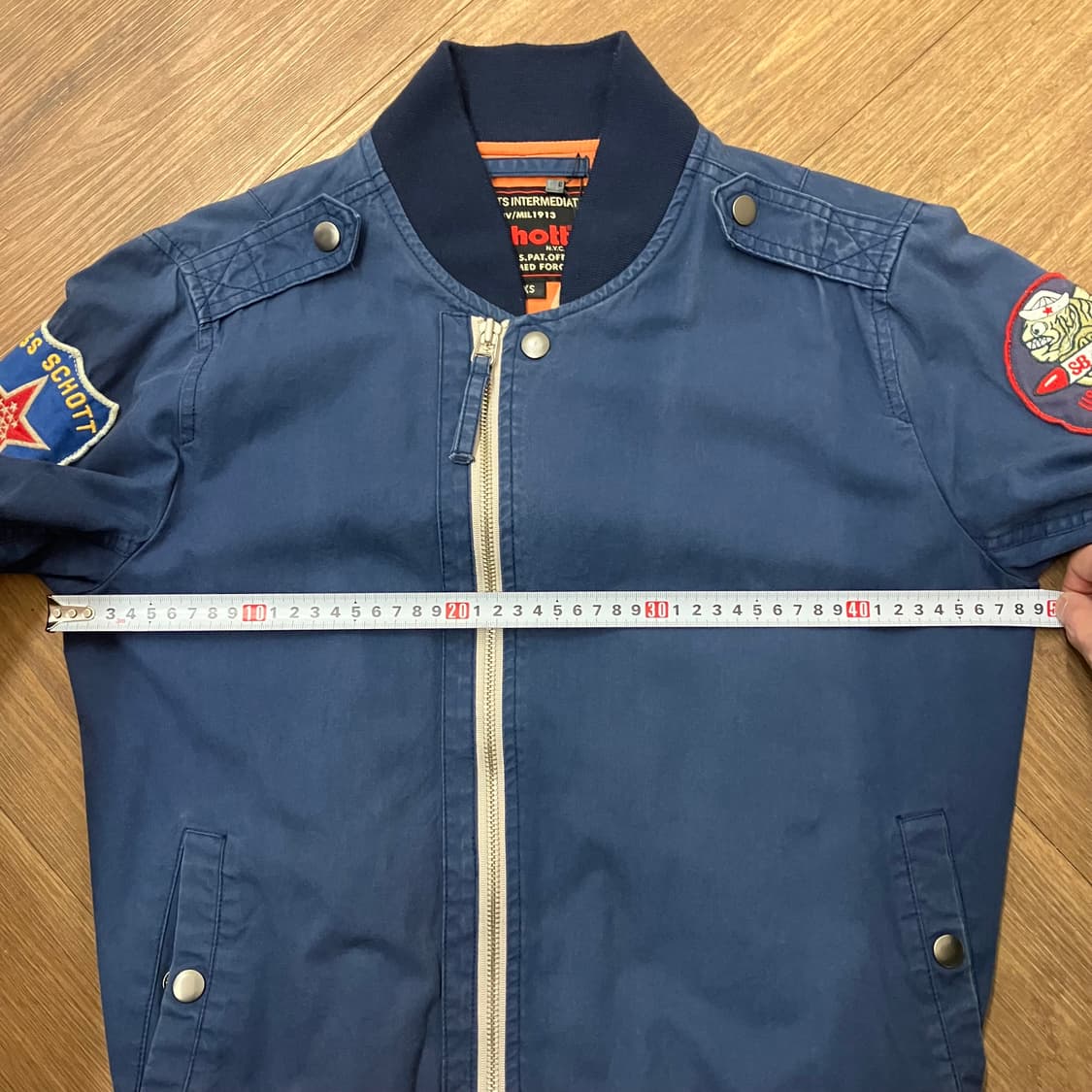 N219 쇼트 사선 항공점퍼 ma1 상품이미지6