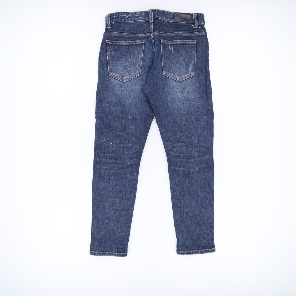 [31] 플랙 크롭 워싱 진청 데님 팬츠 1211J1 상품이미지3