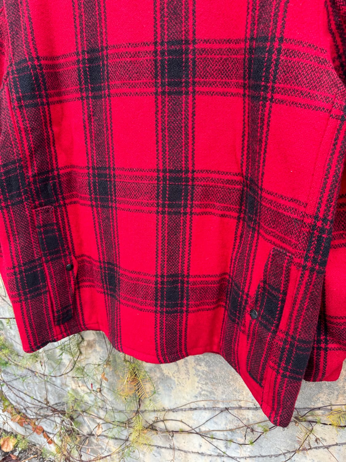 60s jcpenney 매키노 울 버팔로 체크 빈티지 헌팅 자켓 코트 상품이미지6