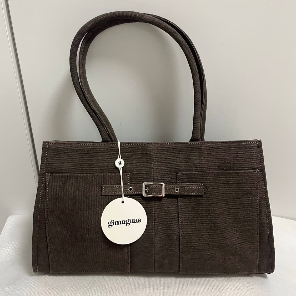 기마구아스 Annamaria 캔버스 백/브라운 상품이미지1