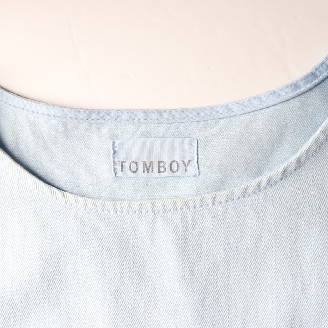 톰보이 빈티지 레터링 반팔 티셔츠 F 상품이미지5