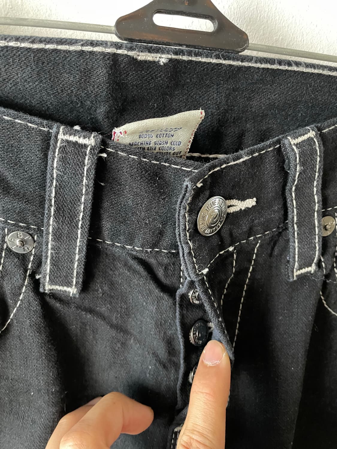 USA Vintage True Religion Balck Jeans 상품이미지3