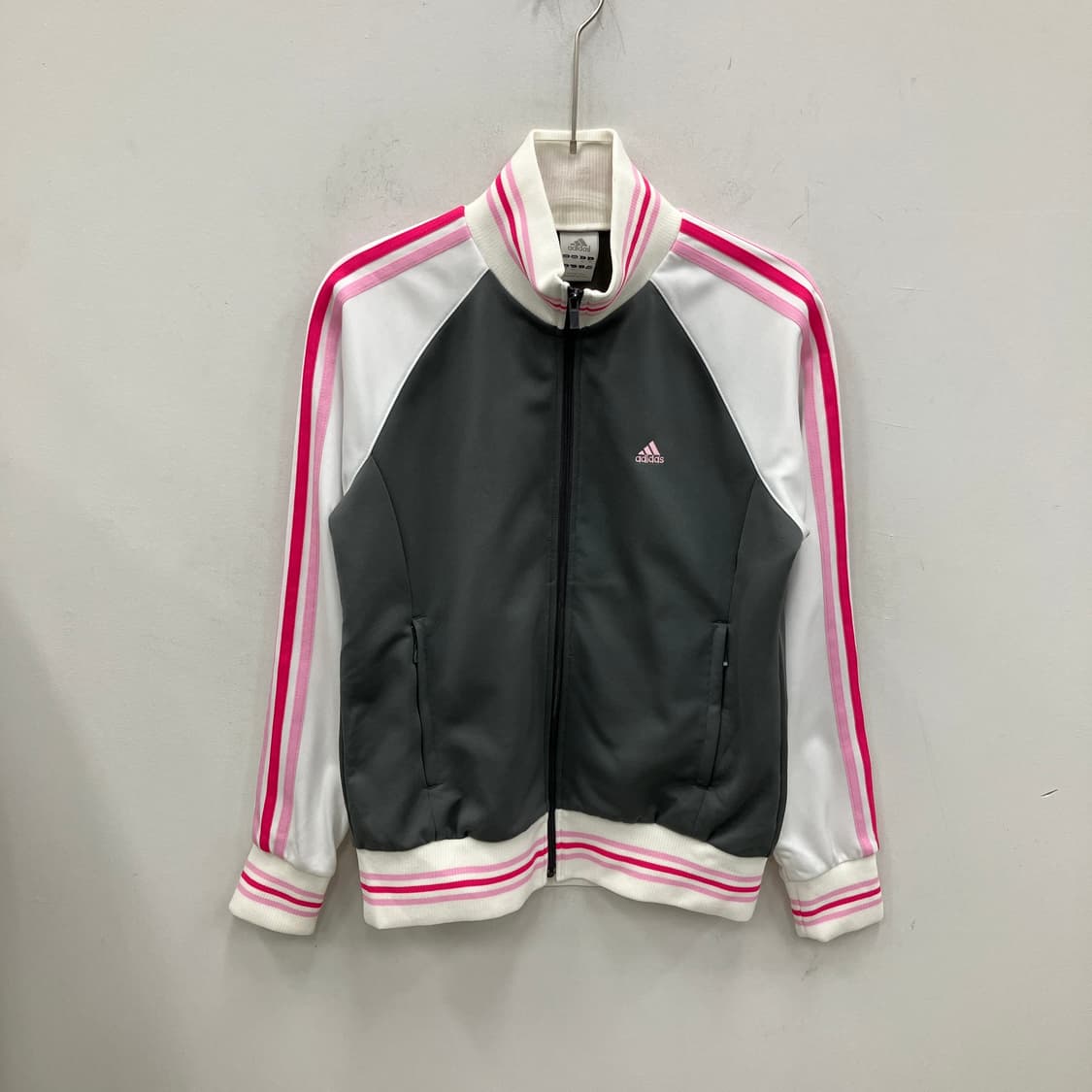 아디다스 삼선 져지 그레이/핑크 상품이미지1