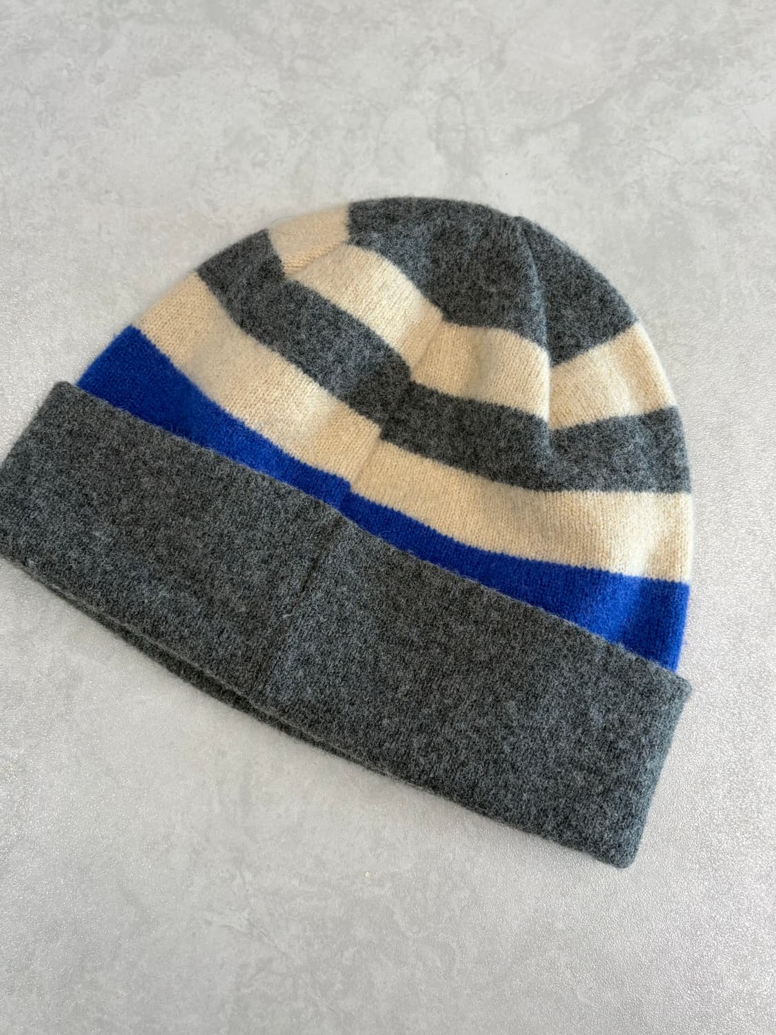 MHL 스트라이프 비니 그레이/아이보리/블루 상품이미지2