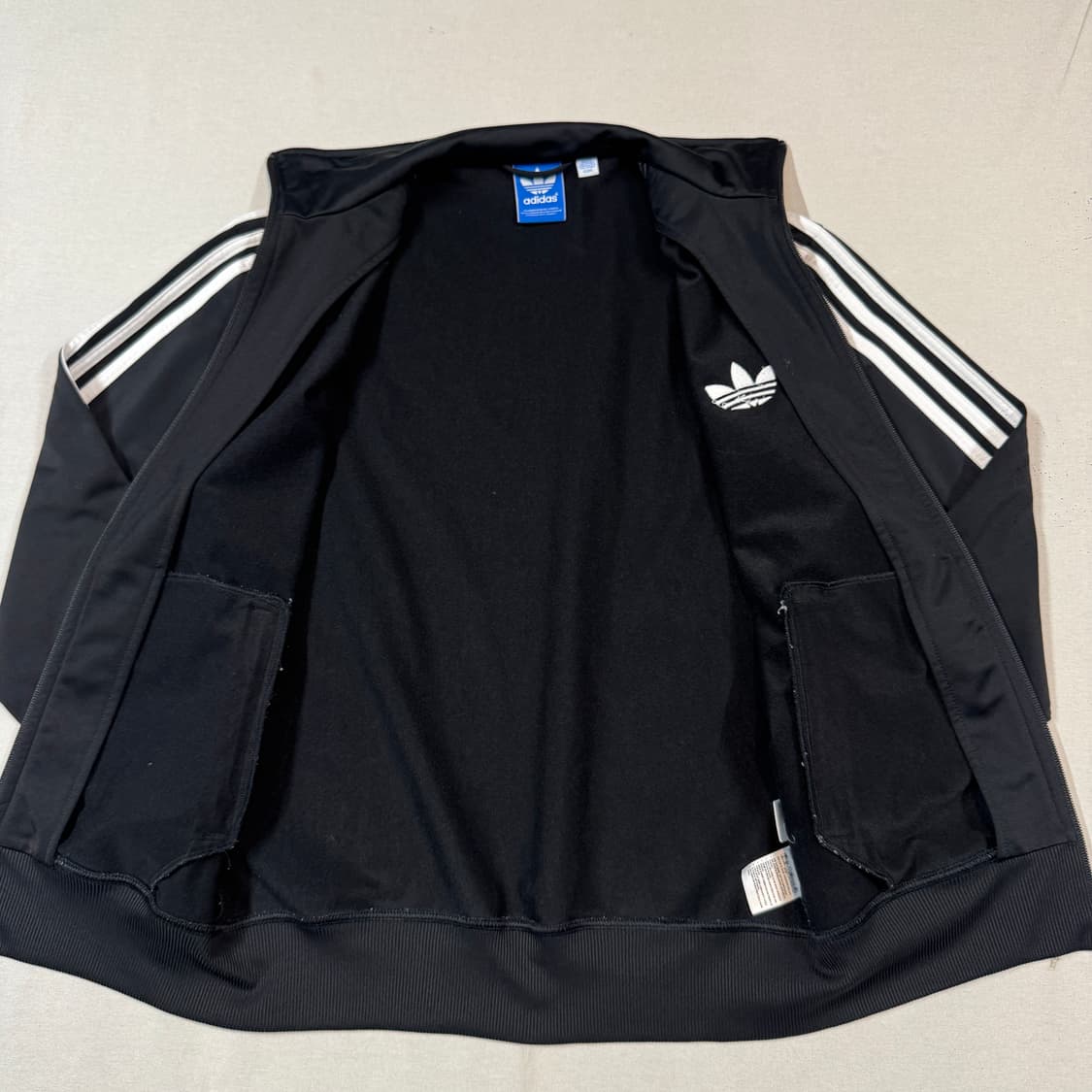95) 아디다스 파이어버드 삼선 져지 트랙탑 집업 블랙 W32 상품이미지5
