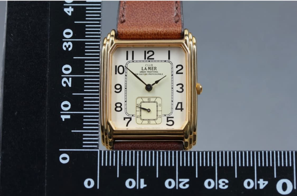 NOS 클럽 라 메르 3480-340695 시티즌 빈티지 탱크 금장 시계 상품이미지3