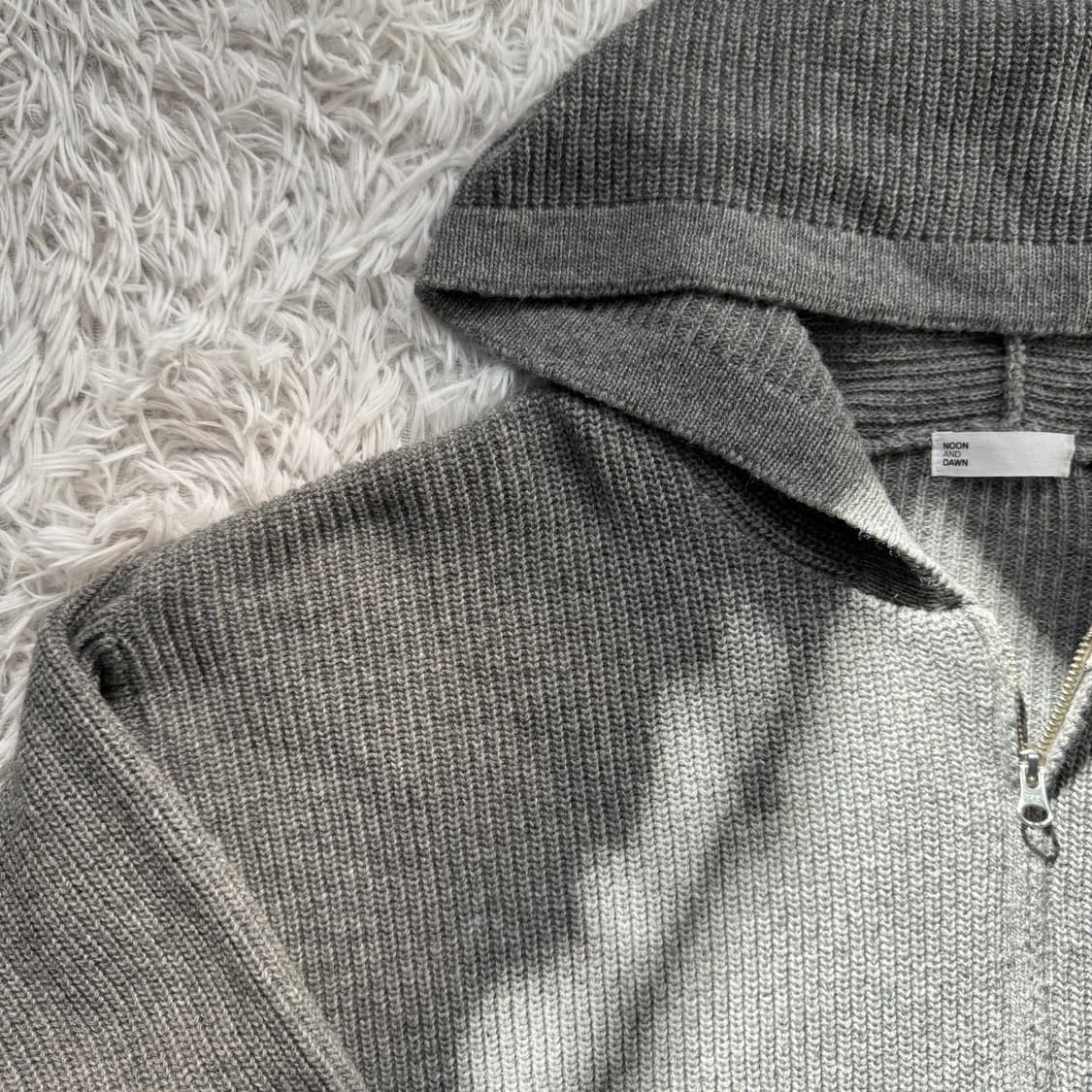 NOONDAWN 일본빈티지 보세 니트 후드집업 xxl 110 보세후드집업 상품이미지1