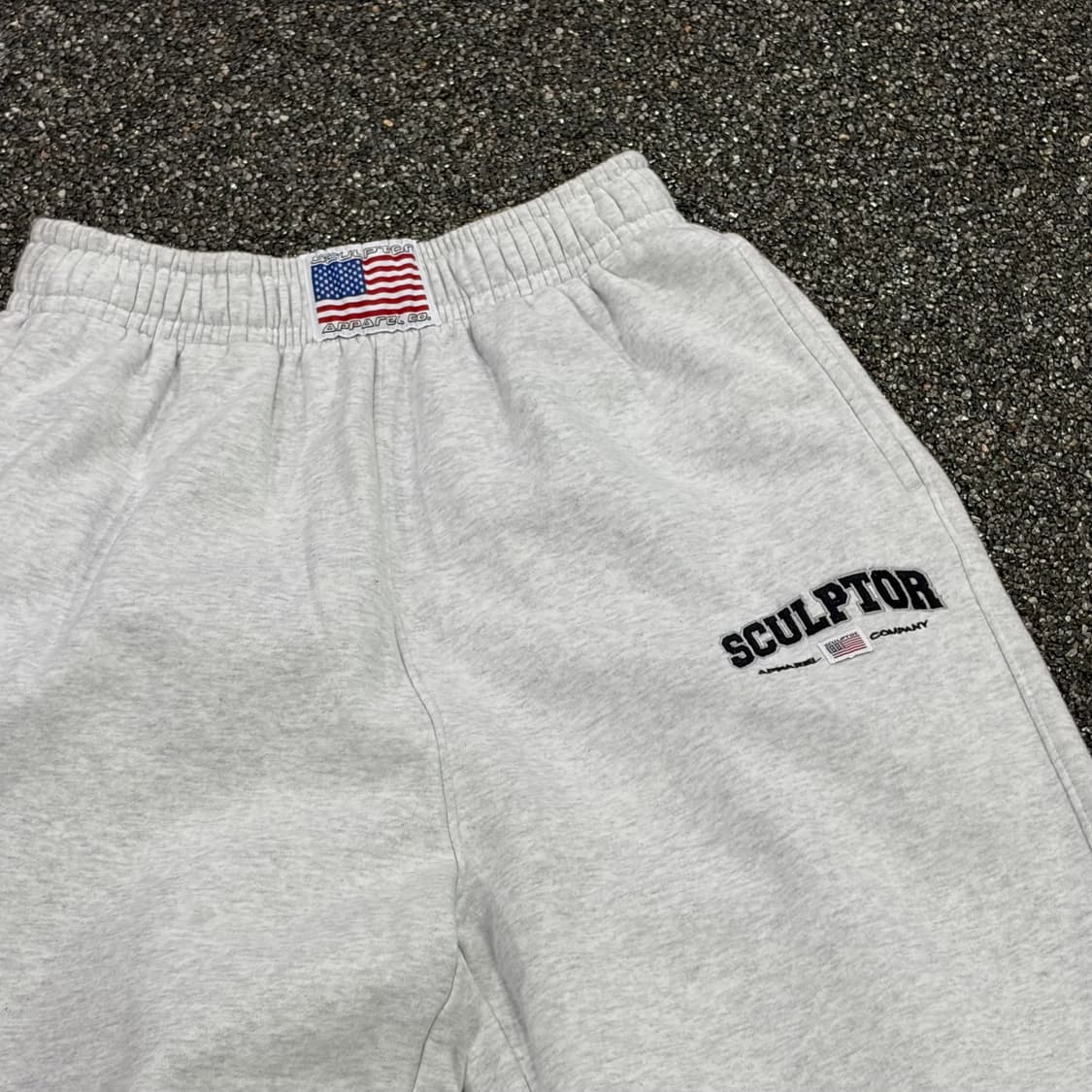 스컬프터 화이트멜란지 스웻 조거 팬츠 B3741 상품이미지4