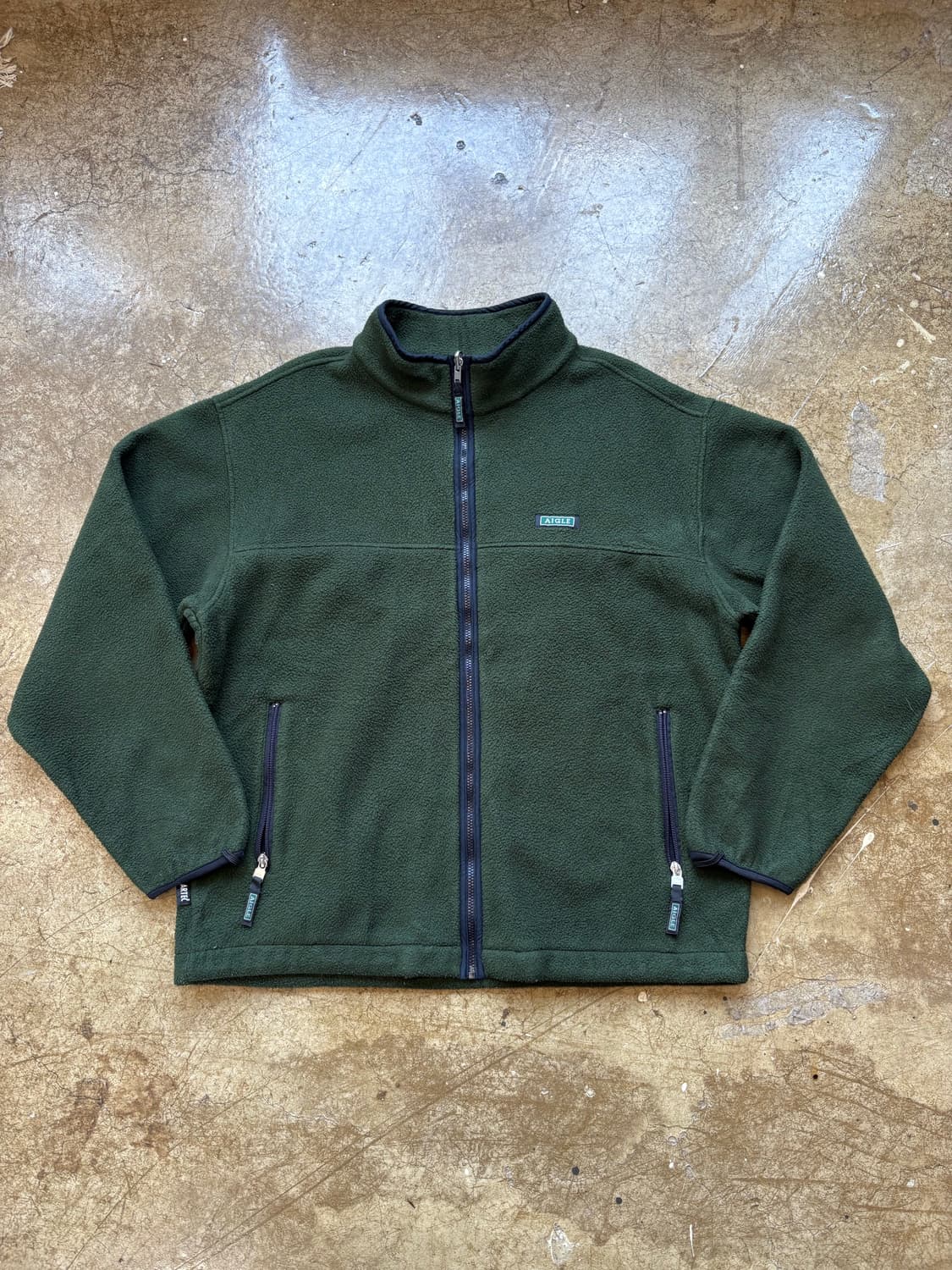 AIGLE 다크그린 폴라텍 플리스 집업 상품이미지2