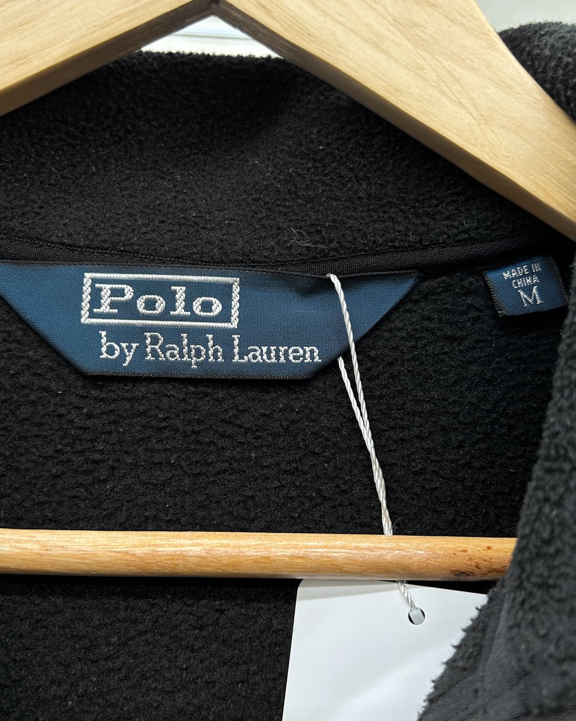 폴로 랄프로렌 00s 폴라텍 플리스 헤링턴 자켓 블랙 상품이미지7