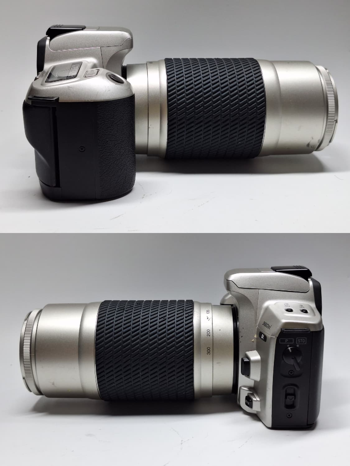 빈티지 필름카메라 풀세트/미놀타 a-360si 100-300mm 망원렌즈 상품이미지5