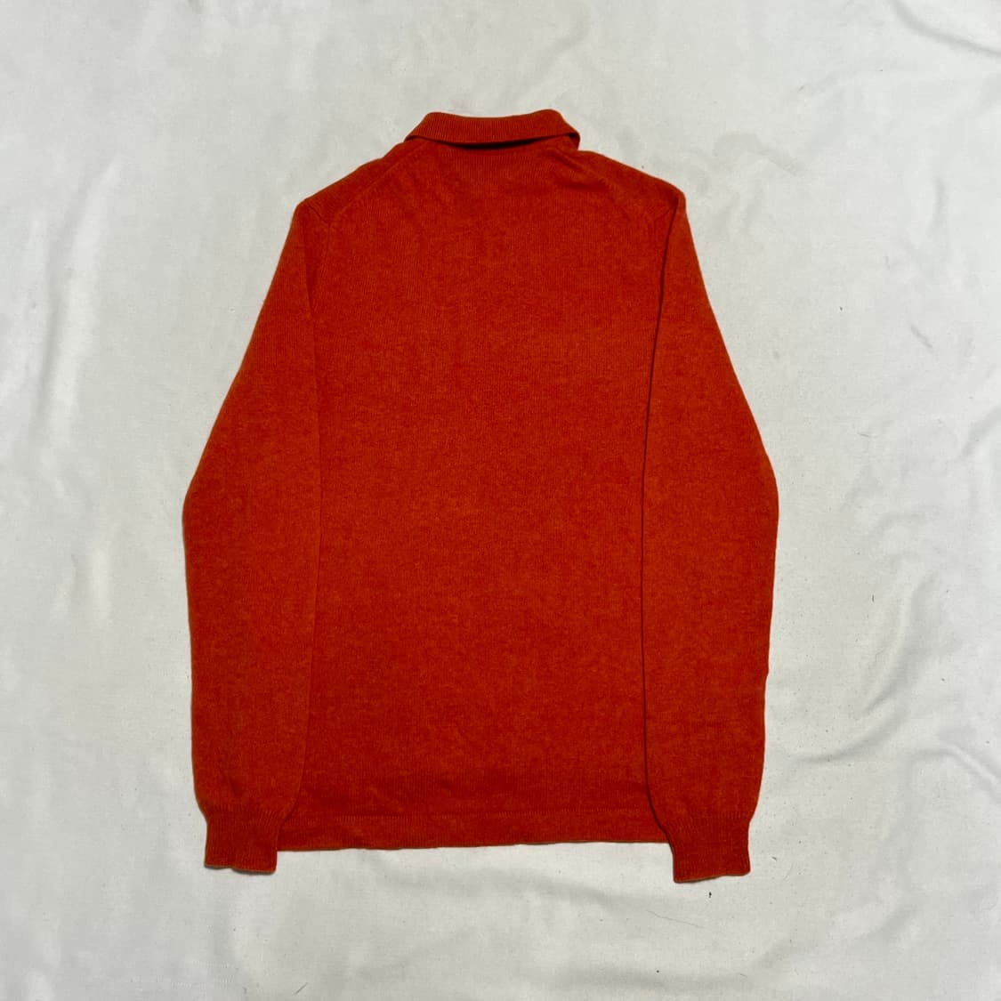 L 폴로랄프로렌 블루 포니 램스울 오렌지 카라 니트 상품이미지3