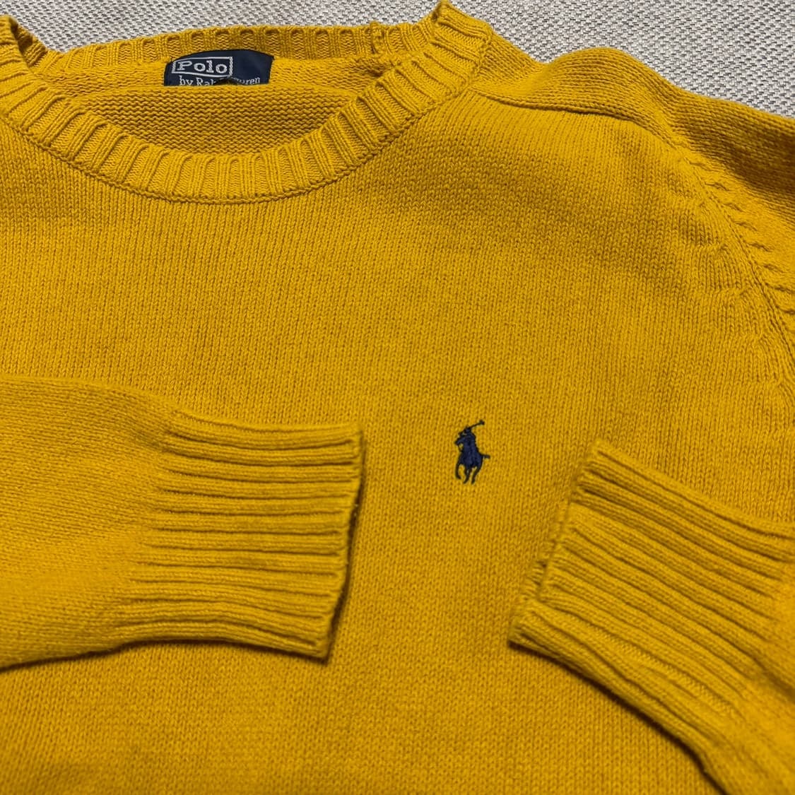 폴로 랄프로렌 옐로우 니트 상품이미지3