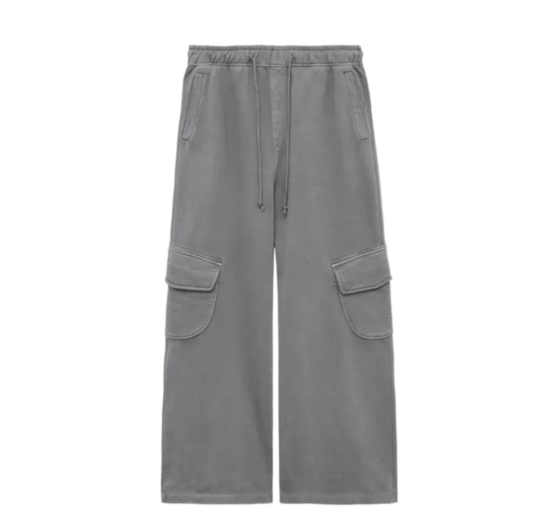 [2] 폴리테루 휴먼인덱스 휴먼 카고 스웻 팬츠 더티 그레이 상품이미지1