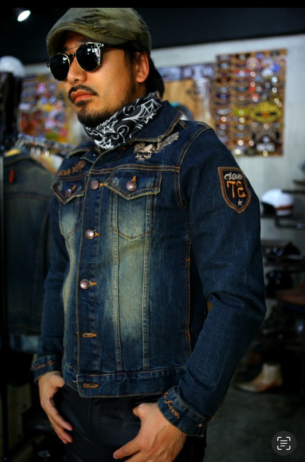 워싱자수 청자켓  상품이미지5