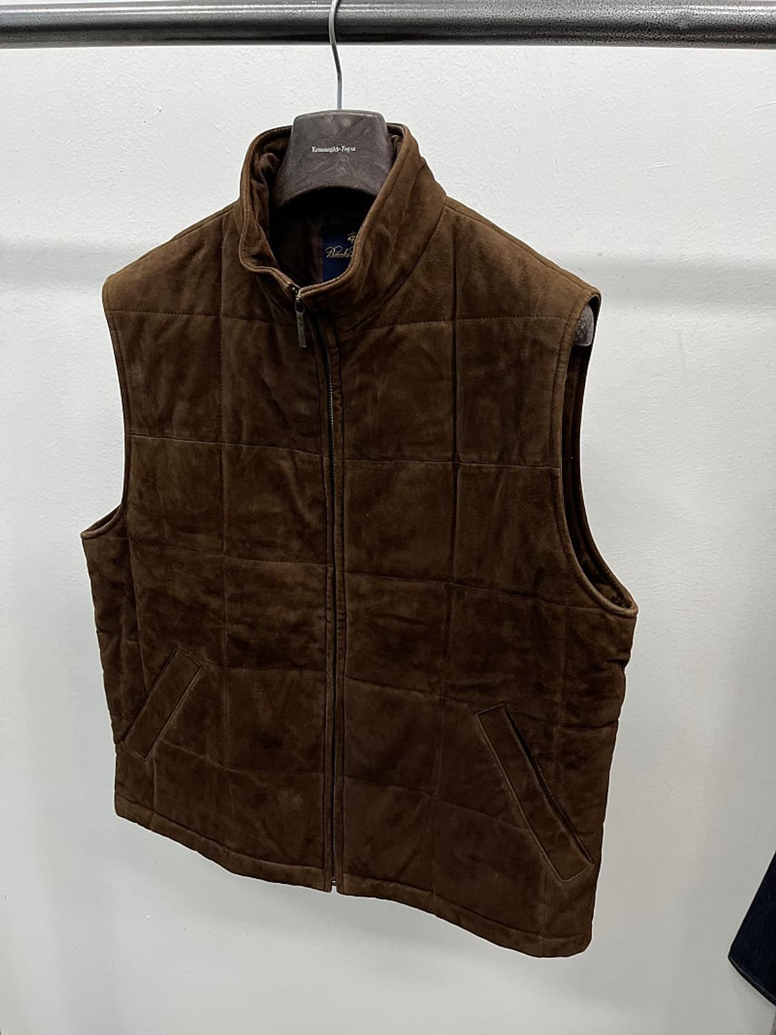 110) 브룩스브라더스 스웨이드 베스트  상품이미지1