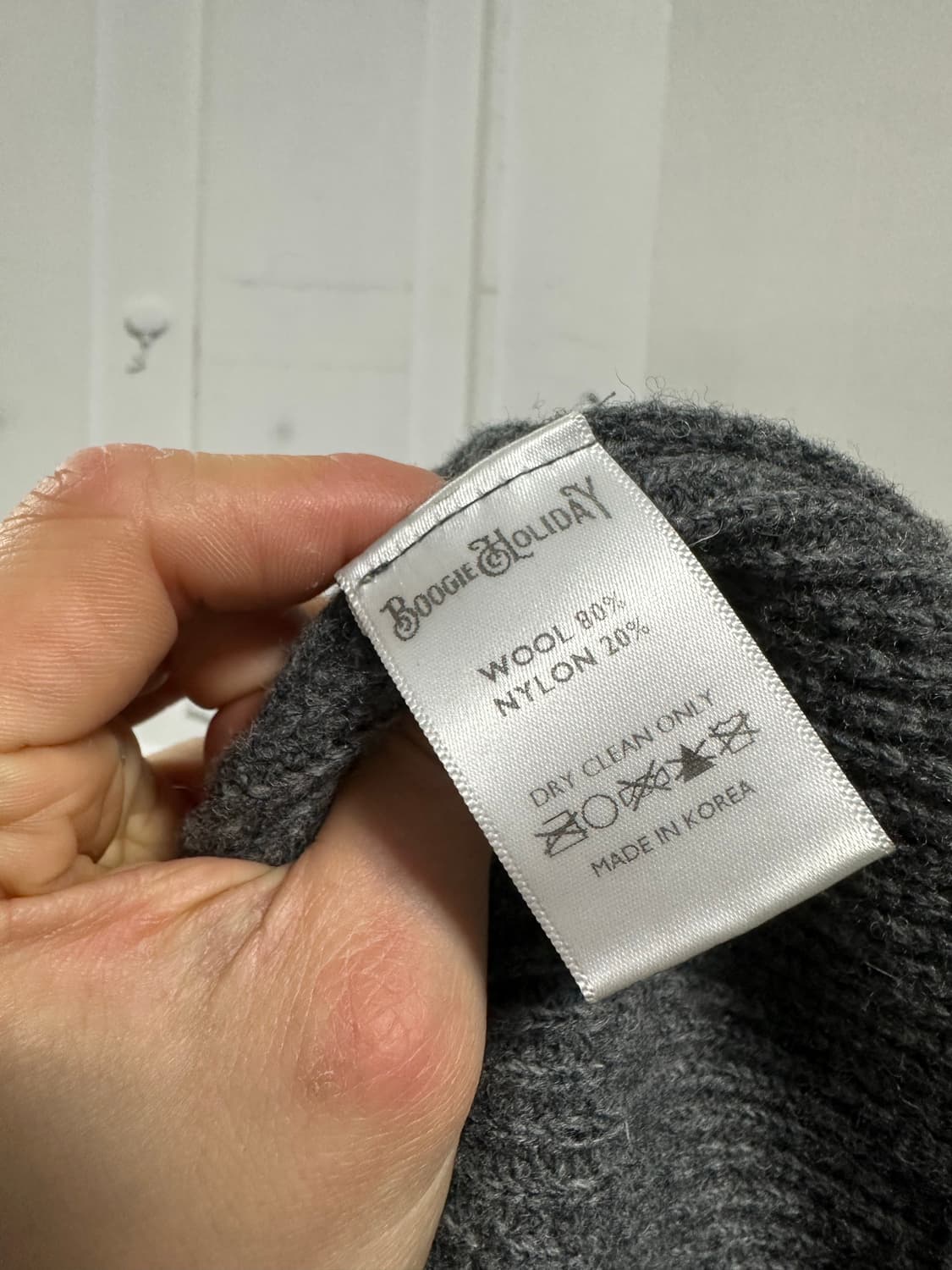 부기홀리데이 램스울 라운드넥 가디건 상품이미지4