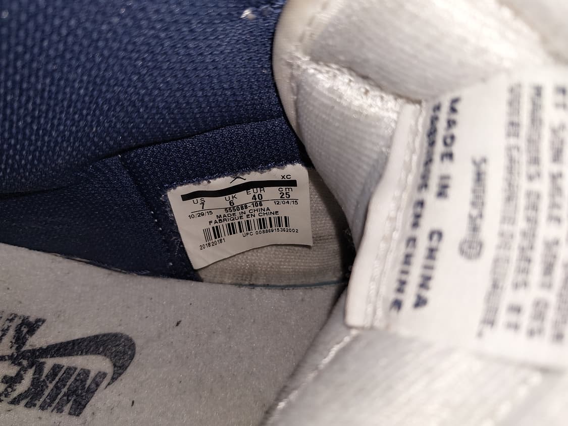 나이키 에어 조던 1 레트로 하이 OG 메탈릭 네이비 맨사이즈 250mm 상품이미지6