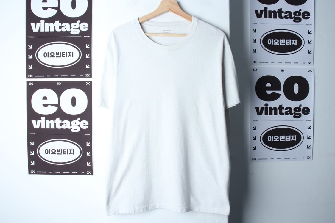 (XL-2XL) 무신사 스탠다드 반팔 티셔츠 멜란지 무지-H33181 상품이미지2