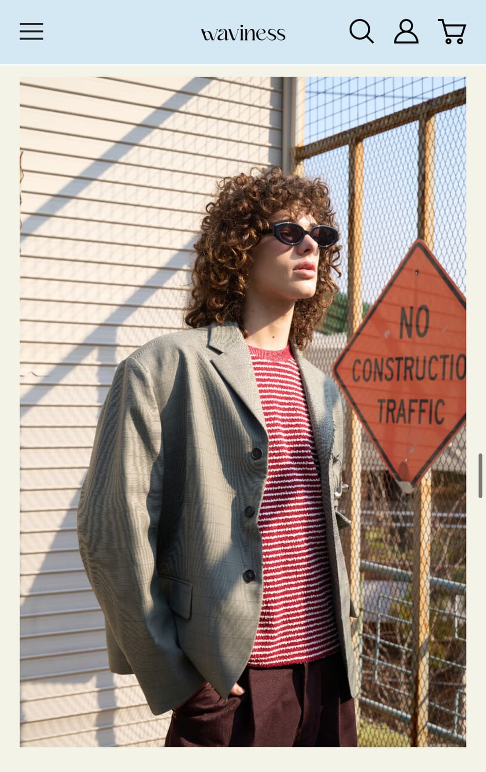 새상품 웨이비니스 스트라이프 니트 상품이미지1