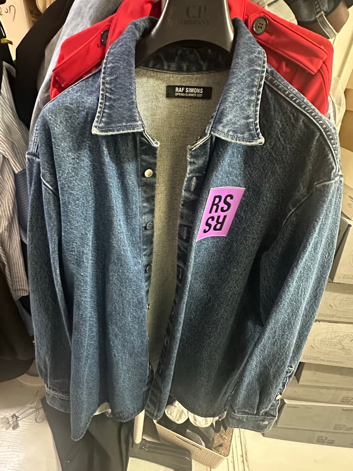 [L] 라프시몬스 아카이브 데님 셔츠 자켓 상품이미지1