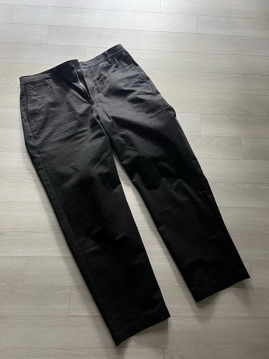 스테디에브리웨어 레귤러 코튼 팬츠 블랙 4사이즈 상품이미지1