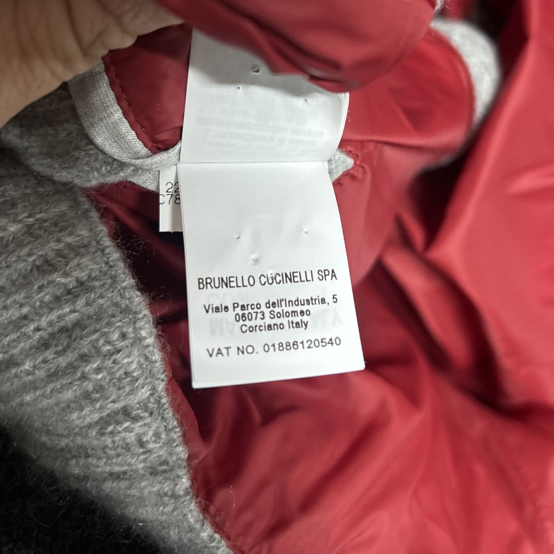 브루넬로쿠치넬리 니트 패딩 베스트 조끼 그레이 상품이미지7