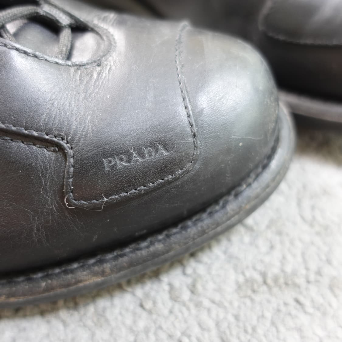 y2k 00s prada 프라다 레이스업 스니커즈 부츠 상품이미지9