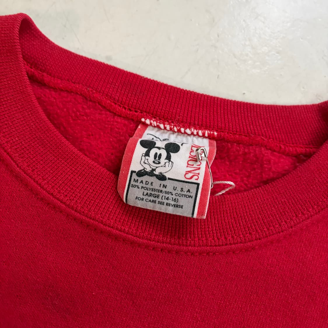 90s USA 디즈니 미키마우스 빈티지 스웻셔츠 L 상품이미지7