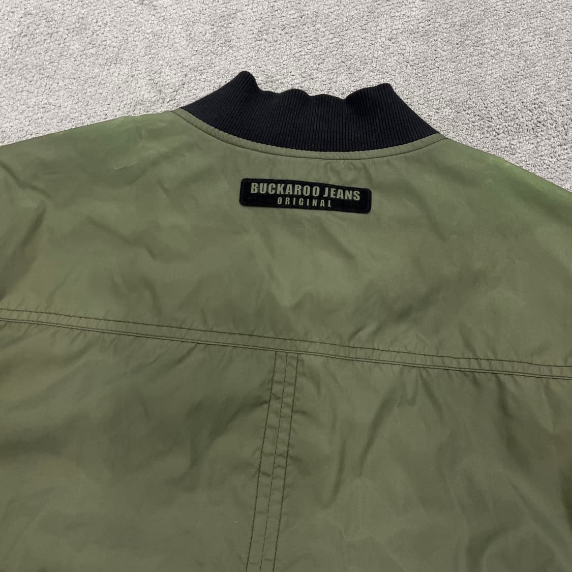 L 버커루 카키 봄버 자켓 상품이미지5