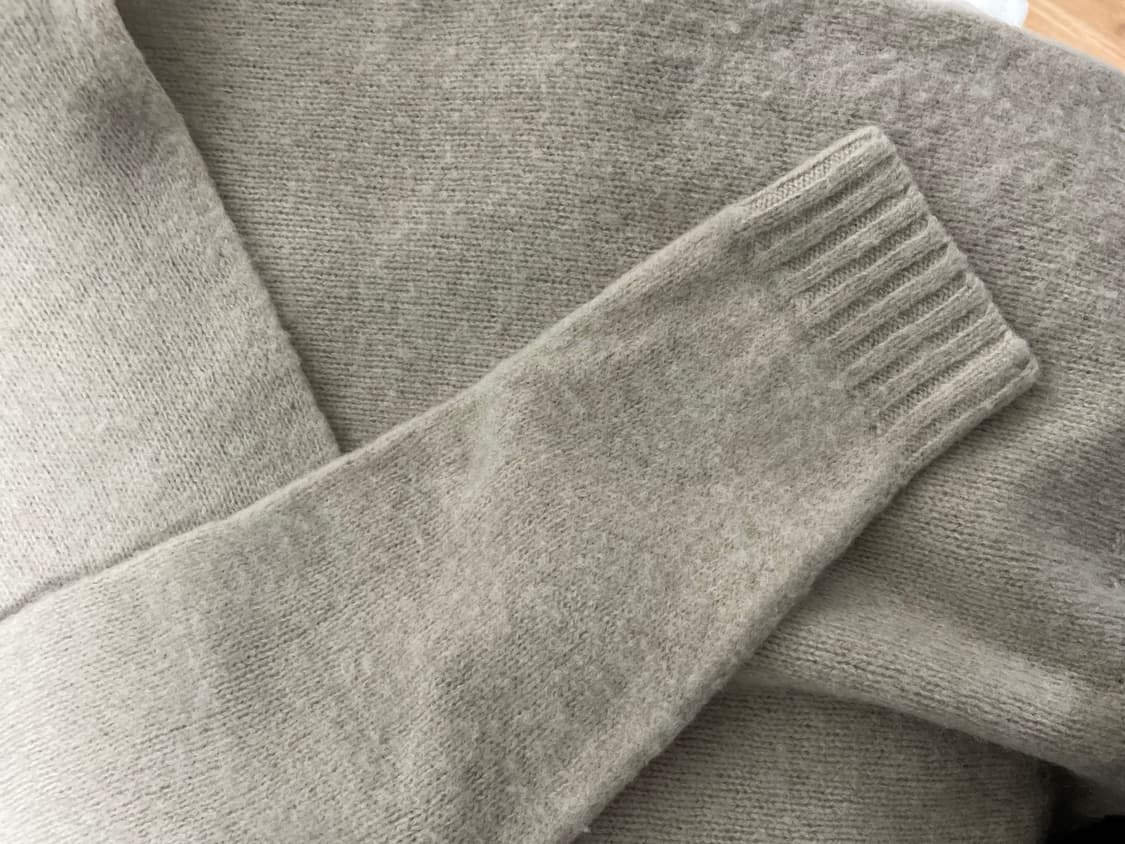 할리오브스코틀랜드 쉐기독 니트 오트밀크 L 상품이미지8