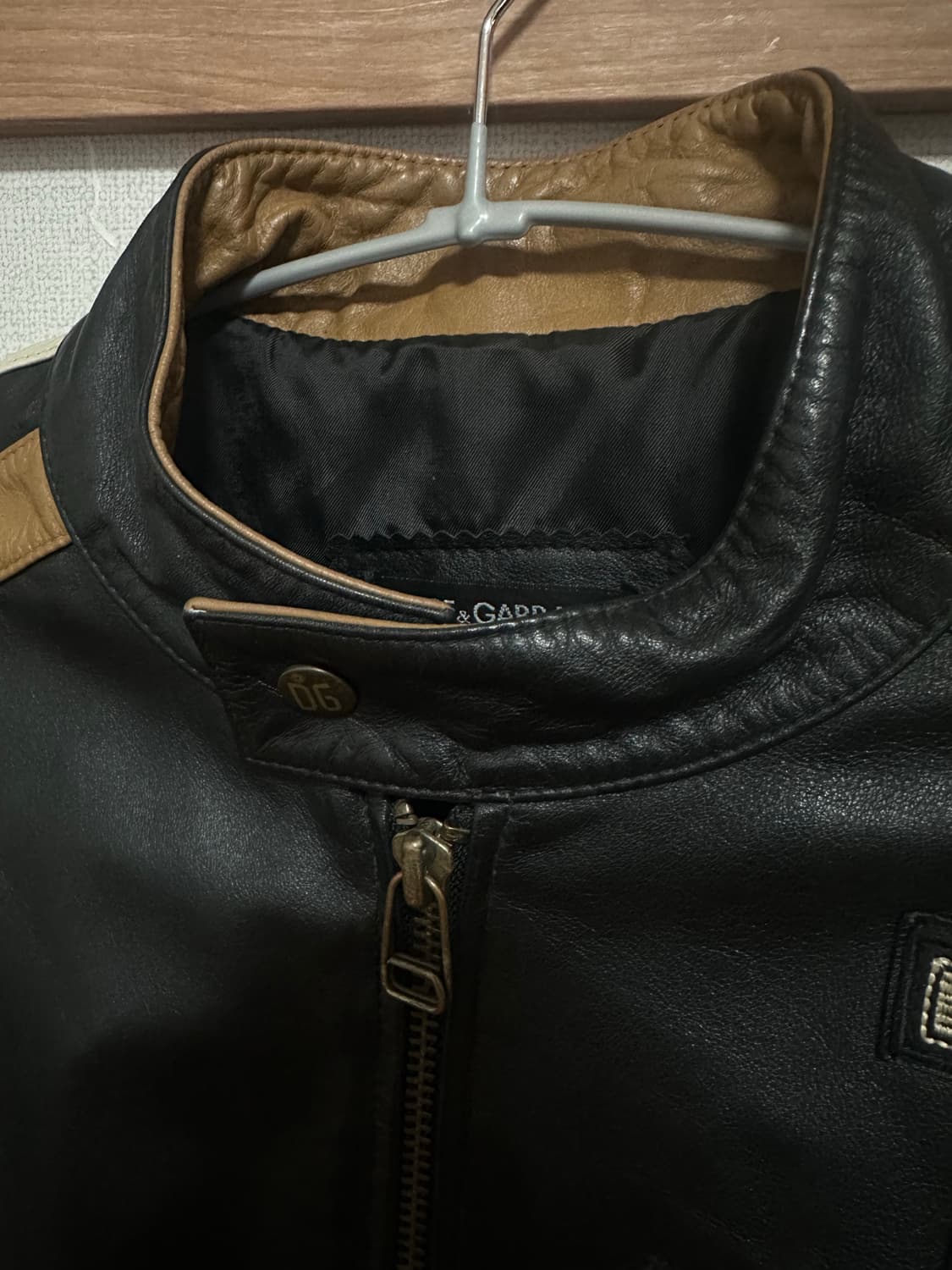 돌체앤가바나 레더 라이더 자켓 상품이미지2