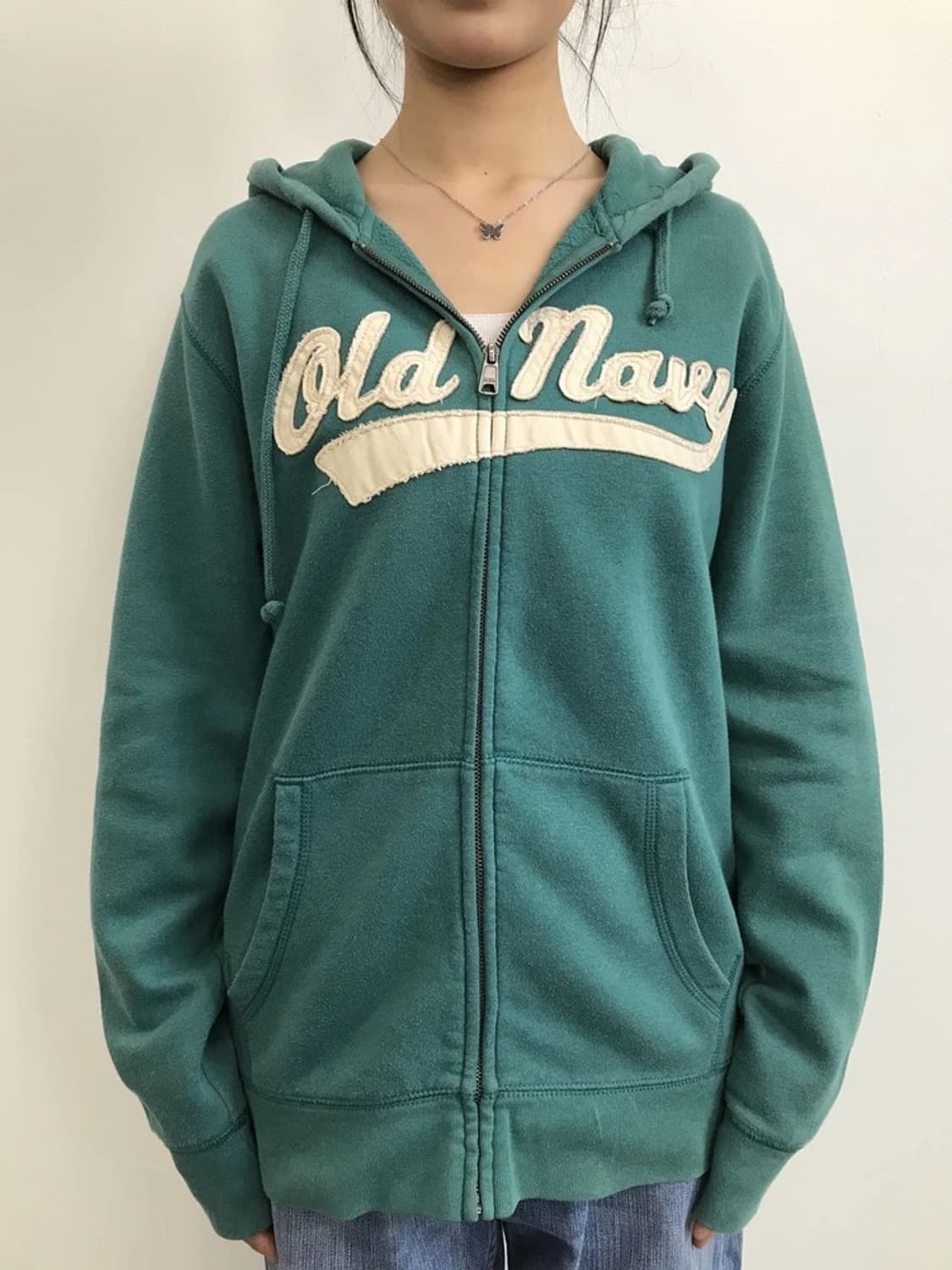 Old Navy Green Zip Hoodie 상품이미지2