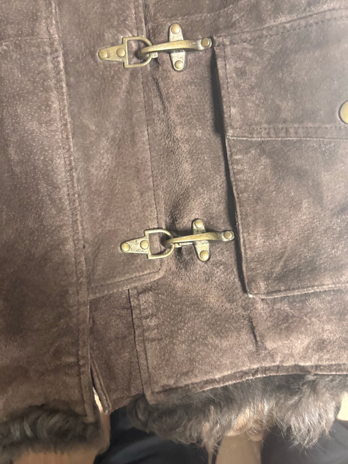 브라운 돈피 파이어맨버클 자켓 상품이미지2