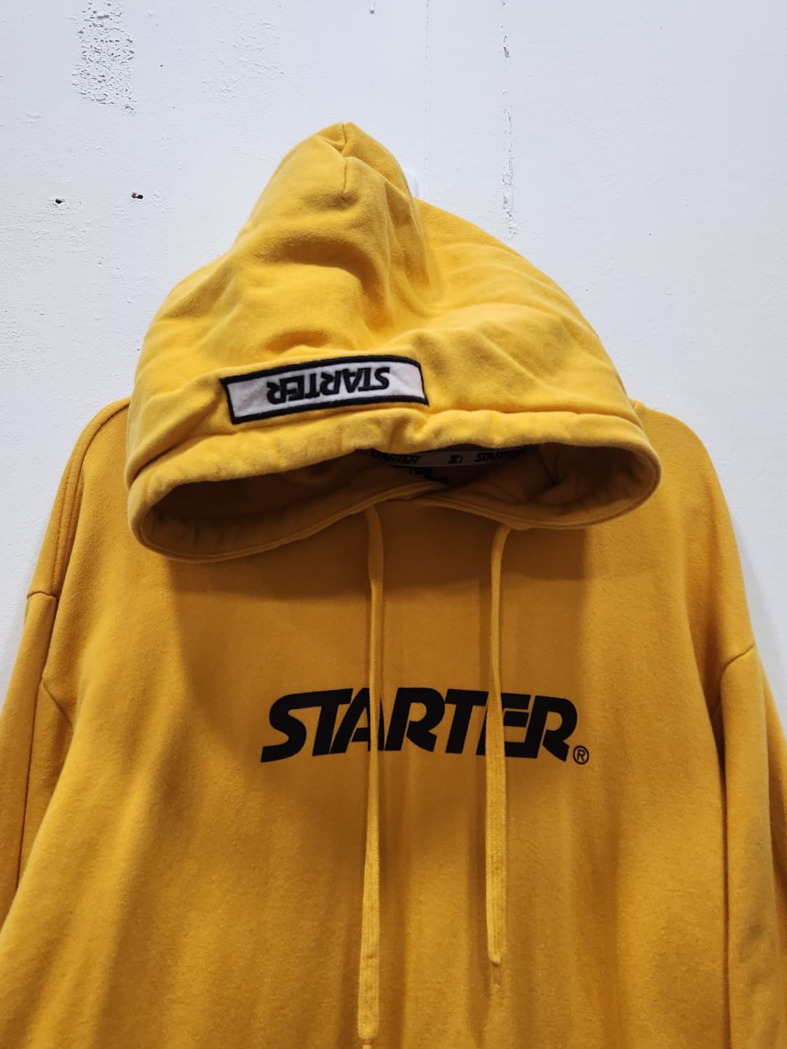 [L] 스타터 프린팅 후드티 남성 L 옐로우 상품이미지3