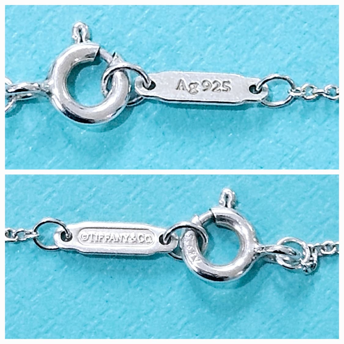 티파니앤코 리턴투 더블하트 민트 미니 목걸이[정품/풀박스] 상품이미지3