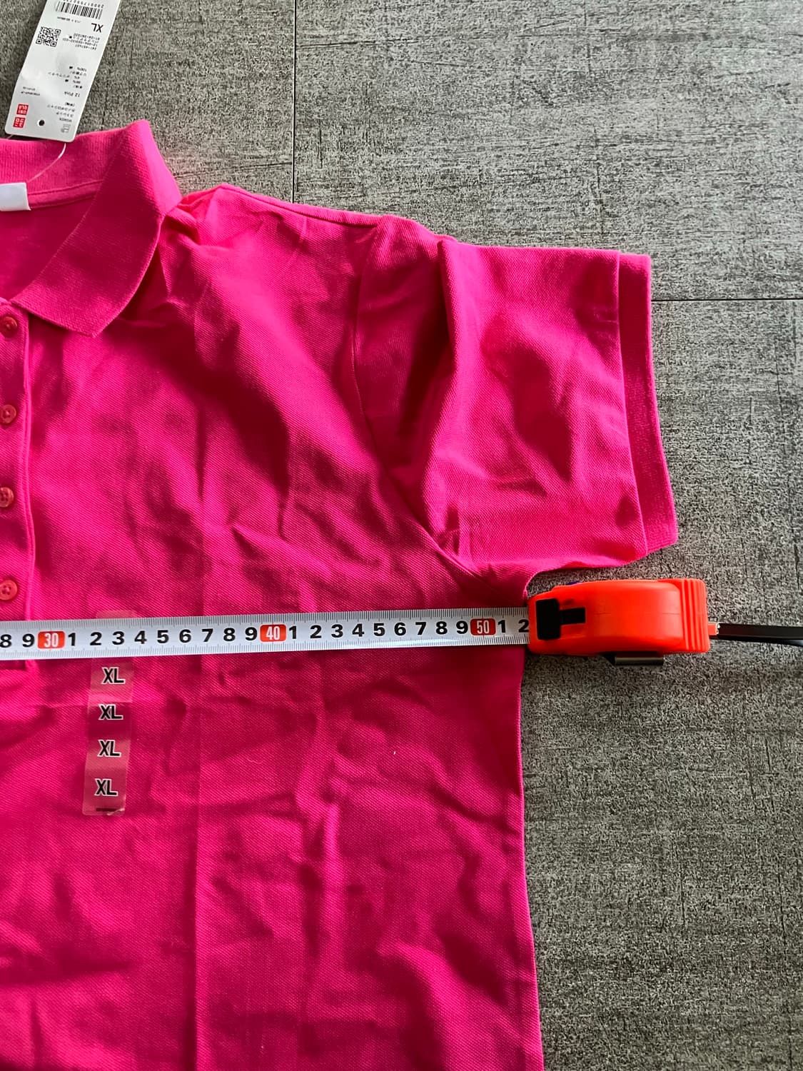 Uniqlo 유니클로 올드스쿨아메카지 반팔카라티셔츠 핑크 상품이미지2