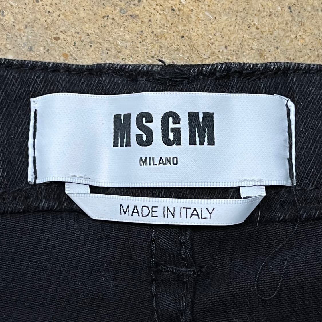 [정품] MSGM 엠에스지엠 블랙 데님 팬츠 b10 상품이미지5